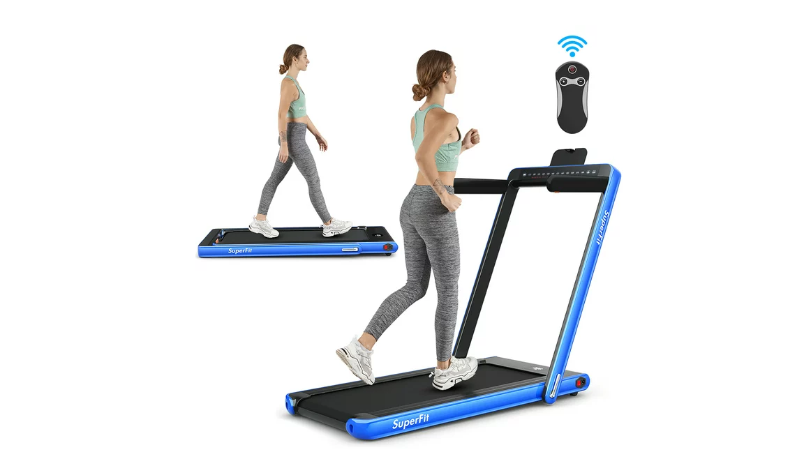 SuperFit 2.25HP 2 in 1 Folding Treadmill